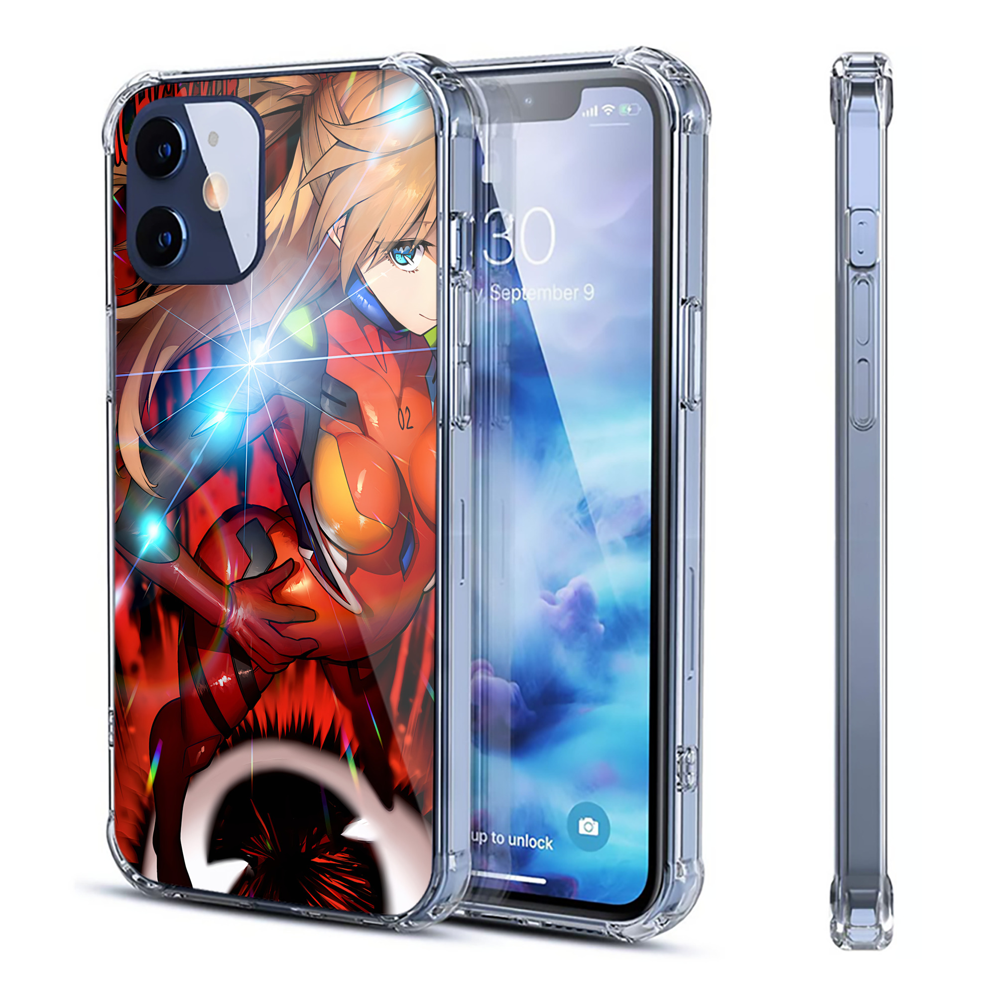 （画像用） EVA 新世紀エヴァンゲリオン 【iPhone 12シリーズ対応】透明スマホケース（クリアソフトケース）
